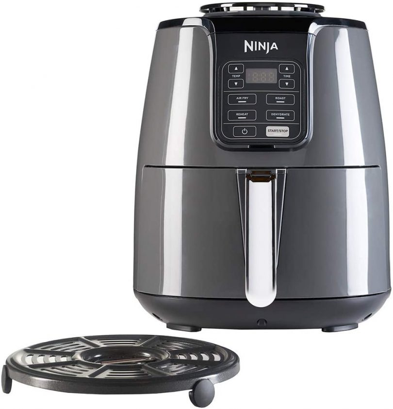 Friteuse Sans Huile Ninja PRO 4,7L - 4-en-1 (Air Fry, Rôtir, Réchauffer, Déshydrater) - 2000W - Noir